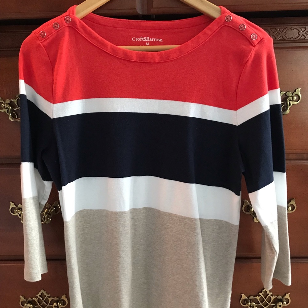 Croft & Barrow Colorblock Shirt